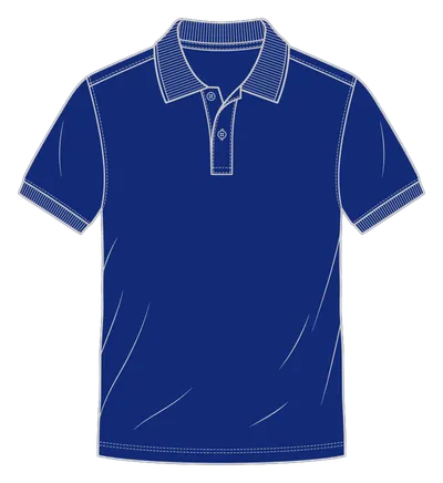 Polo-Shirt in Marineblau