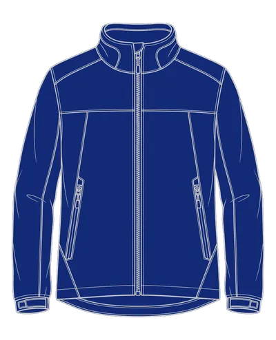 Softshelljacke in Marineblau