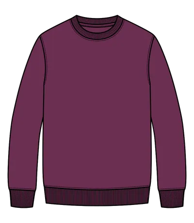 Sweatshirt in Bordeaux